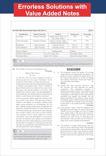 Image of Disha 13 Years CBSE Class 12 Solved English Core Previous Year-wise Question Papers (2013 - 2025) | PYQ's, Sample Paper & Concept Notes | 2026 CBSE Question Bank Class 12 | 4th Edition