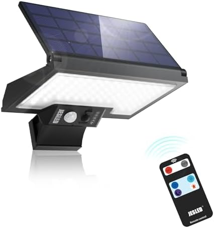JESLED Lampe Solaire Extérieur, 108LEDs Projecteur LED Detecteur ...