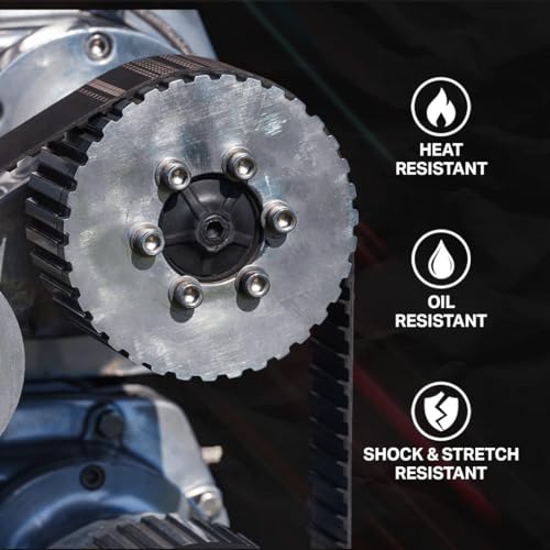 Image of BESTORQ 450-5M-15 HTD Timing Belt, 450mm Outside Circumference x 15mm Width x 3.6mm Height, 5mm Pitch, 90 Teeth