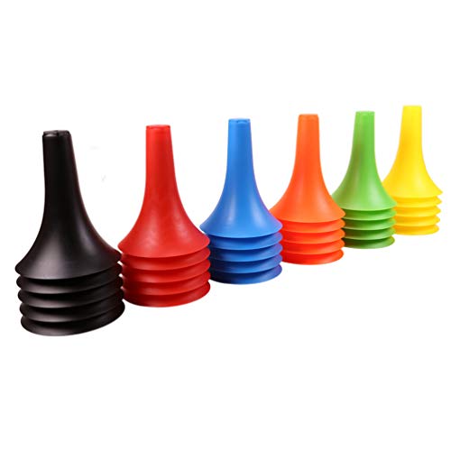 Bisportble 6 peças 23 cm marcadores de foco, cones de buzina fortes e resistentes, cones de chifre,