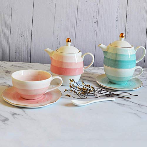 Con burbujas desmontables, tetera, tetera caliente, máquina de té perfecta, tetera de estilo europeo y una taza de taza… - Imagen 5