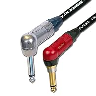 Neutrik Silent Jack Gold Contact NP2RXAU Right Angled connectors silver and gold mono jacks Van Damme XKE Instrument Cable Various Colours Tour Studio Grade Cables Best Quality Guitar Studio Cables