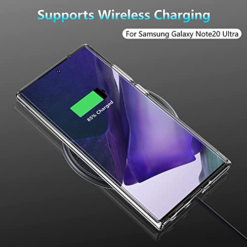 Image of NISHTECH for Samsung Galaxy Note 20 Ultra Premium Transparent Hybrid Soft Slim Dust Proof Silicone Back Case Cover with Camera Protection