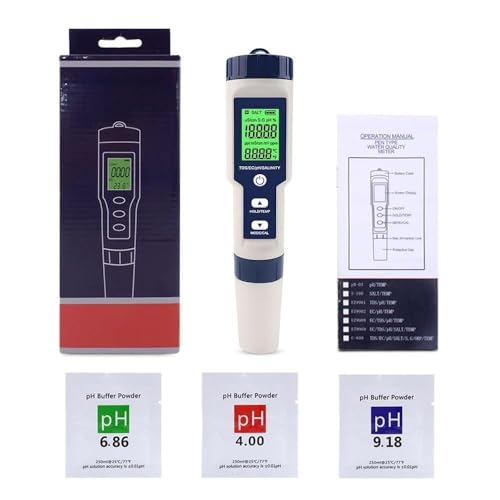 SearEase fW^TDS[^[ 5 in 1  pH/TDSnx/ECd/Zx/x y^ x IP67h \ pH0-14 @\y  fW^PHv ȒP k͔|  v[  