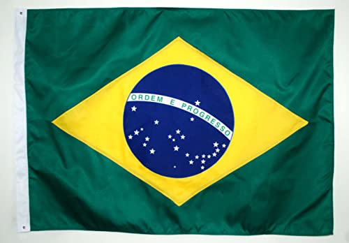 Bandeira do Brasil 4 Panos (2,56 X 1,80) Padrão Oficial