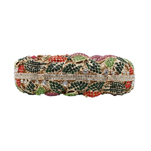 Image of Luxury Crystal Clutch Purse for Women Rhinestone Handbag Formal Party Evening Bag Sparkly Bridal Flower Purse