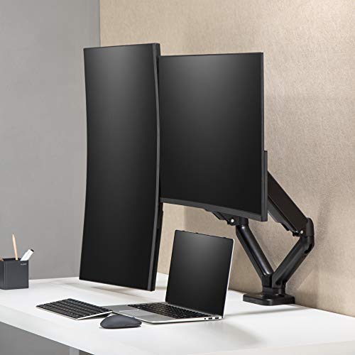 AVLT AVLT モニターアーム デュアル 上下 13~32インチ対応 ガススプリング式 高さ/角度調整 フルモーション 耐荷重各9kg VESA規格 クランプ式&グロメット式 曲面/液晶ディスプレイ対応 ケーブルマネジメント AVLT-DM54-1-JP の商品画像 6