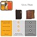 LOCHBY® Sidekick Wallet | Bi-Fold RFID Blocking Wallet | Durable Waxed Canvas with Full-Sized Pen Holder | Storage for 8+ Cards & A7 Notebook | Perfect for Everyday Carry & Organization (Brown)