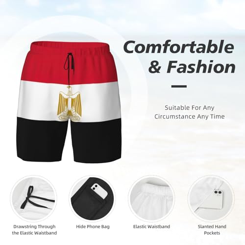 Short de bain Égypte pour homme avec doublure séchage rapide