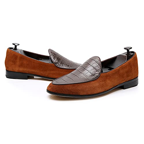 Zapatos de negocios para hombre con diseño de mocasines confortables de cuero