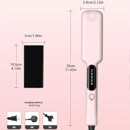 Plancha de pelo con temperatura ajustable 50mm miniatura 4