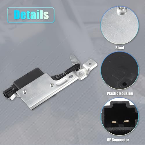 Image of X AUTOHAUX Replacement Rear Liftgate Door Lock Actuator for Chevrolet Blazer 1995-2005 for Chevrolet S10 1995-2001 Tailgate Latch Assembly Black Silver Tone