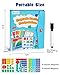 D-FantiX Magnetic Fraction Educational Puzzle, Magnetic Fraction Tiles & Fraction Circles Set, Math Manipulatives for Elementary School, Montessori Fraction Manipulatives Learning Toys for Kids