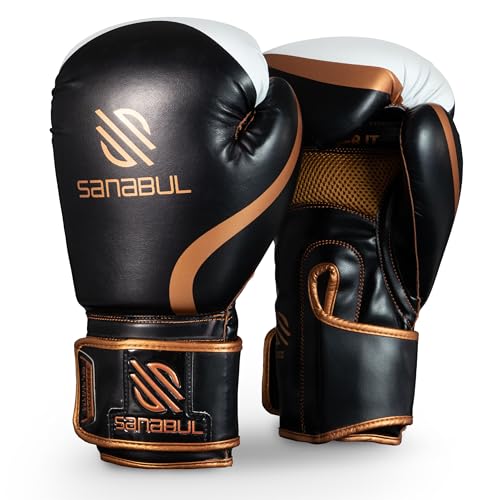 image for Sanabul Essential Gel Boxing Gloves for Men & Women, Kickboxing MMA, M