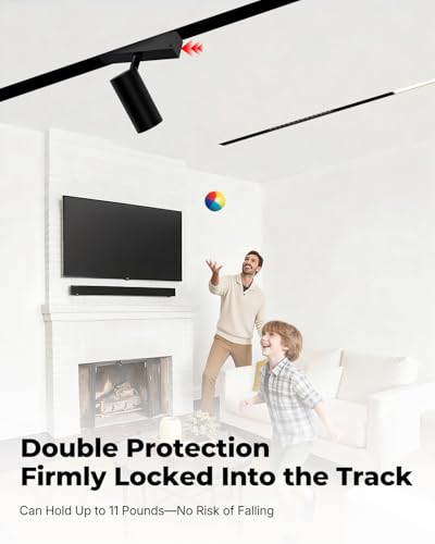 Image of SCON Recessed Magnetic Track Lighting Rail Kit, 3.3FT Flush Mount Aluminum Track Rail System for 24V LED Magnetic Light Head, Flexible & Modern Ceiling Lighting for Kitchen Living Room Office Retail