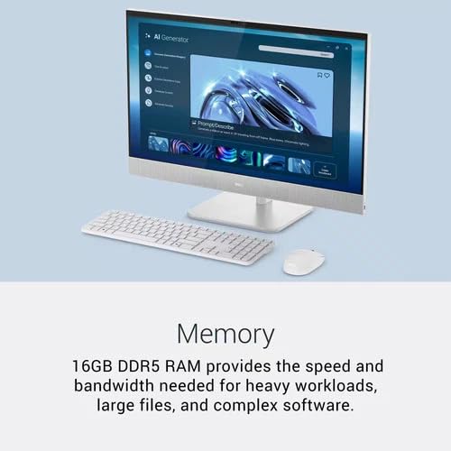 Image of Dell 27 inch All-in-One Touchscreen Desktop Computers, 16GB DDR5 RAM, 1TB SSD