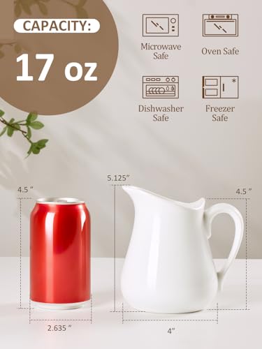 Yedio Porcelain Milk Creamer Pitcher