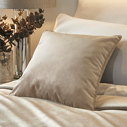 Soiree - Melanie - Velvet Filled Cushion - 43 x 43cm in Linen
