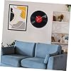 VOSAREA Vinyl Record Wall Clock 30cm Red Decorative Wall Art Clock Silent Non-ticking for Living Room Bedroom Office Decor #4