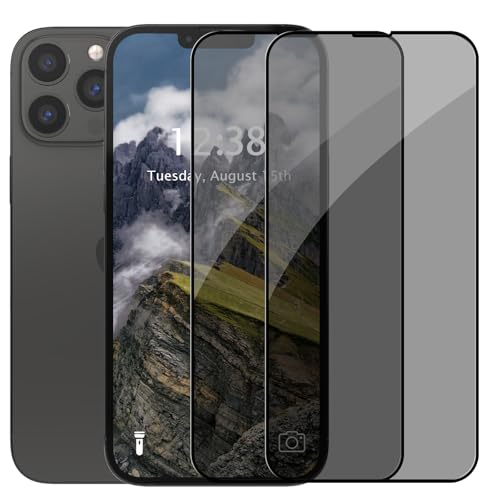 SharkProten Paquete de 2 protectores de pantalla de privacidad compatibles con Huawei Enjoy 70X Energy 4G, antiespía, funda privada, antiarañazos, dureza 9H, vidrio templado