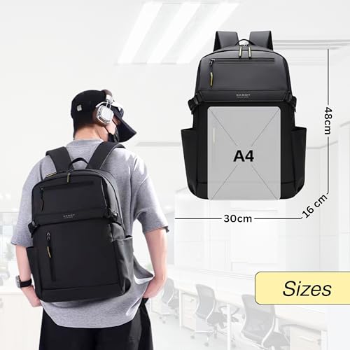 Image of KARRIER Backpack with Padded Laptop Compartment /Expandable /Multifunctional /Stylish /Daily Commute /Multiple Compartments /Unisex Backpack for Office /College /Students