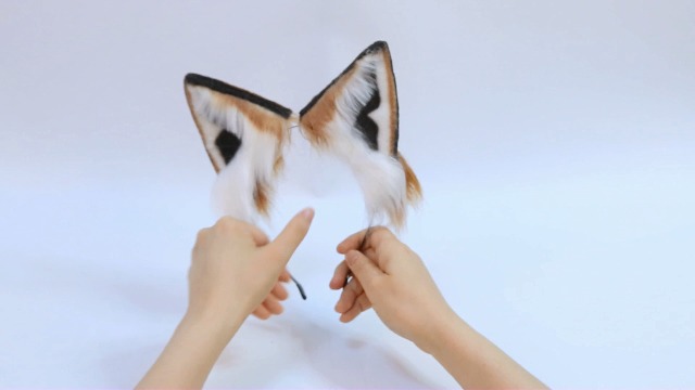 Handgemachte Fuchsohren Stirnband Aus Kunstpelz - Tier Ohren Für Cosplay & Halloween