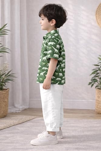 Image of Fashion Dream Boy's Cotton Animal Printed Co Ord Set|Boys Clothing Set|clothing set for kids boys