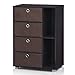Furinno Andrey Multipurpose Storage Cabinet, Dark Walnut