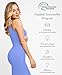 Popilush Shapewear Dress Built in Bra Bodycon Shaper Dress 9 in 1 Crew Neck Sleeveless Maxi Formal Dresses with Zipper Sky Blue Large