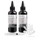 KSUMEI Ink Refill kit 4x100ml Compatible with Canon 250 251 270 271 225 226 1200 2200 PG245 CL246 PG210 Refillable Ink Cartridge CIS CISS System with 4 Syringes (BK, C, M, Y) (Black)