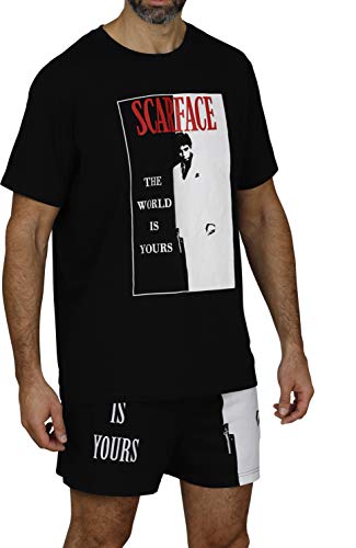 Prestigez Scarface Tony Montana Men's Loungewear Pajama Shirt and Bottoms Set