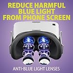 DESTEK V5 VR Headset for Phone with Controller, Anti-Blue Eyes Protected HD Lenses, 110° FOV Virtual Reality Headsets VR Goggles for iPhone 15/14/13/12/11, Samsung, Android - White - Image 3