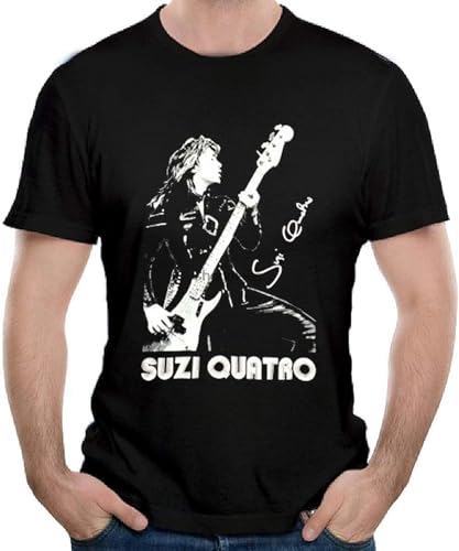 Women'S Tops Suzi Quatro Fashion Tees Tshirts Womens Graphics T-Shirt Black S