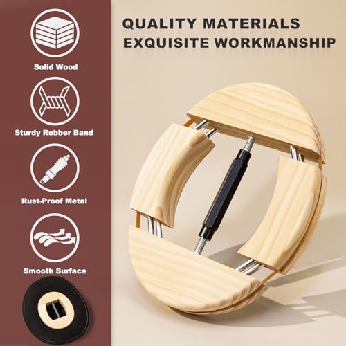 Image of Hat Stretcher, Oval Hat Stretchers for Men Fitted Hats, Cowboy Hat Jack