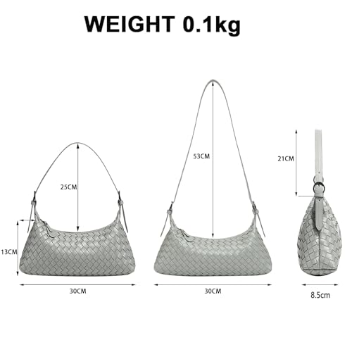 Image of Handbags Shoulder Bags for Women Small Bags Women's Woven Tote Bag Crossbody Handbag Travel Hand Bag Purse Hobo