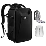 K&F Concept カメラバッグ カメラリュック リュックサック 大容量 おしゃれ EVA耐衝撃 22L 16インチPC収納＆三脚収納可 一眼レフカメラバッグ