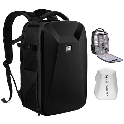 K&F Concept カメラバッグ カメラリュック リュックサック 大容量 おしゃれ EVA耐衝撃 22L 16インチPC収納＆三脚収納可 一眼レフカメラバッグ