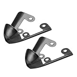 QUARKZMAN 2Pcs Protector Metálico para Puntas de Zapatos Cubiertas para Tacones Reparación de Calzado Protección Elegante para Pumps (Negro, 30mm)