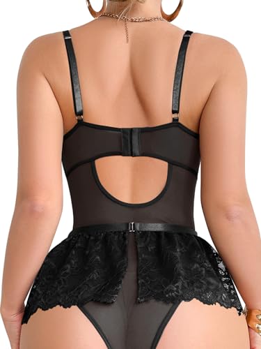 Image of Foxiny Sexy Lingerie Set 3 Piece Women Corset Bodysuit