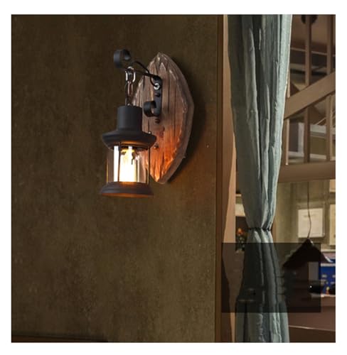 Applique murale bois e27 loft vintage luminaire escalier couloir