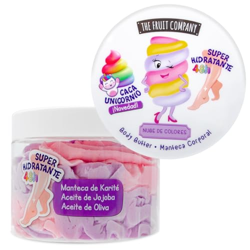 The Fruit Company Crema Corporal Nube de Colores 300ml Manteca Corporal Super Hidratante Formula Vegana