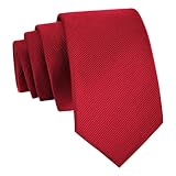 WOXVM Men's Ties Classic Solid Pure Color 3.15' (8CM) Mens Necktie With Multiple Colors, Premium Formal Black Neck Ties For Men Business Wedding Party Work Tie