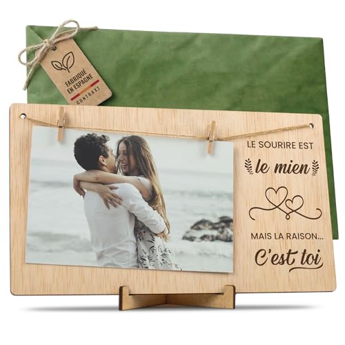 CONTRAXT Cadre album photo Saint Valentin. Cadre support tableau porte cadeaux détails idées originales bonne saint valentin amoureux pele mele photo mural...