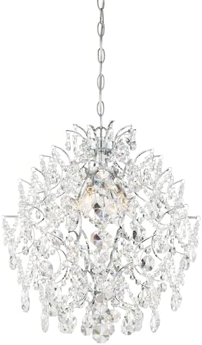 Minka Lavery 3156-77 Isabella's Crown Chandelier, 4-Light, 240 Total Watts, 18-in H x 20.75-in W, Chrome