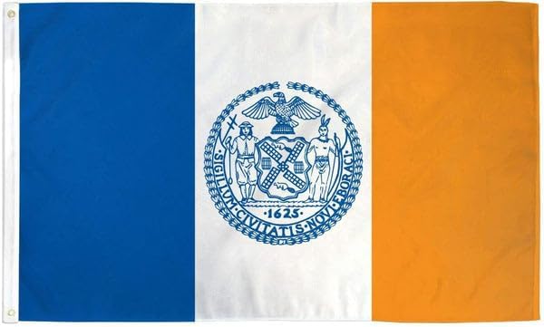 Bandera de la ciudad de Nueva York de 3x5FT NY Empire State NYC Decor Banner