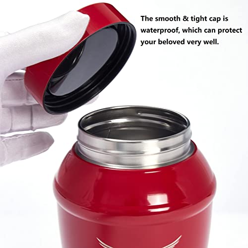 Image of Cremation Urns for Ashes Adult Female, 5.7x4Inch Medium Urns for Human Ashes Adult Female /Male /Mother with Red Angel Wings