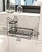 SWTYMIKI Sink Caddy Kitchen Sink Organiser with Detachable Brush Holder, Stainless Steel Sink Sponge Holder with Drip Tray for Back of Sink, Black