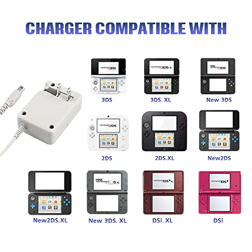 New 3Ds Xl Charger Kit, Ac Power Adapter Charger And Stylus Pen For Nintendo New 3Ds Xl, Wall Travel Charger Power Cord Charging Cable #TOP1