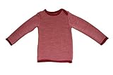 GOTS Zertifiziert Disana Melange-Pullover für Mädchen und Jungen (Bordeaux/Rose, 86/92)