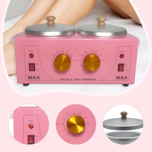 Chauffe-cire double pot 200W puissant pour une épilation sur mesure